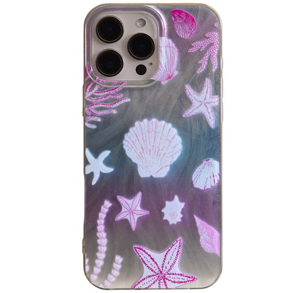 Shiny Seashell &amp; Starfish Pattern Phone Case Compatible with Iphone