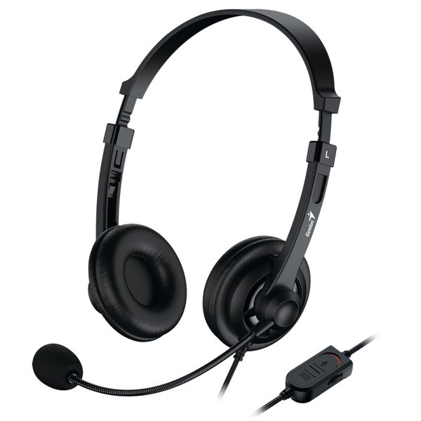 Genius HS-230U USB headband headset black
