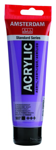 AMSTERDAM Acrylic Paint 120ml Ultramaine Violet Tube