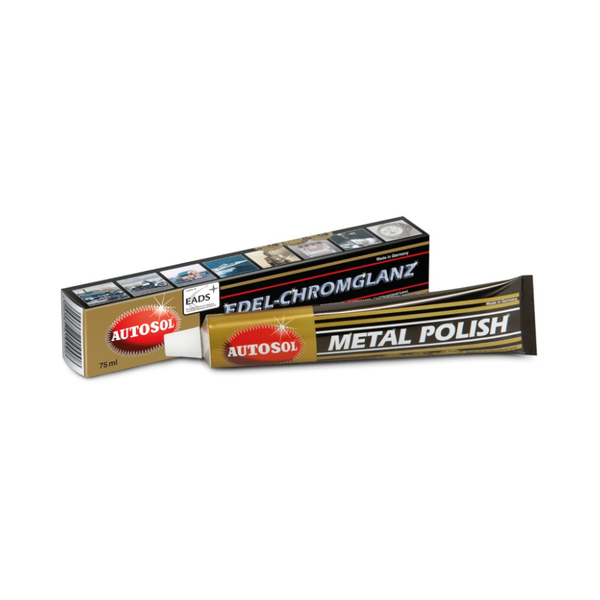 Autosol Metal Polish 75ml Tube - Chrome, Stainless Steel &amp; Alloy