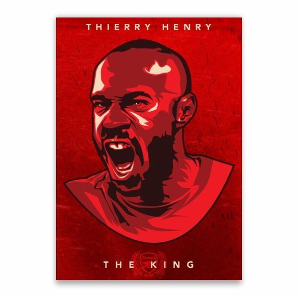 Thierry Henry The King Poster - A1