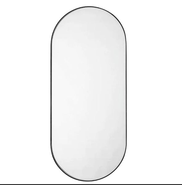 Isaac Decorative Mirror - Oval 99.5 cm x 44 cm Metal Mirror