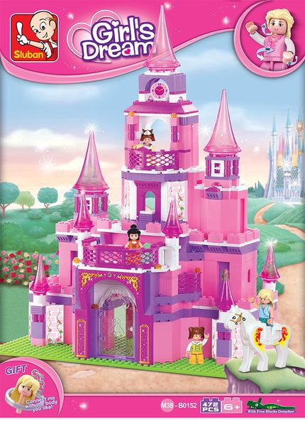 Sluban Girl's Dream Princess Castle 472PCS