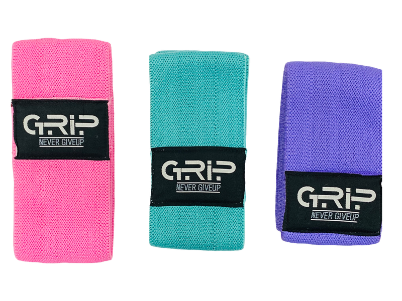 Grip Hip Resistance Band - Hip Circle - Fabric Bands (Set of 3)