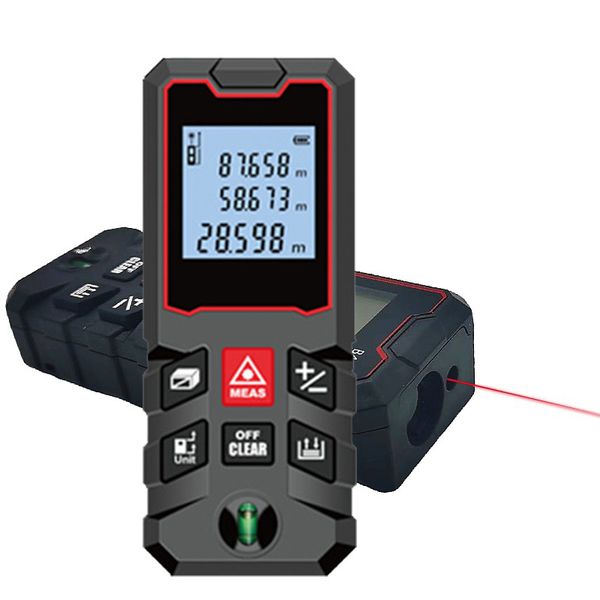 3 in 1 Laser Distance Meter Rangefinder Digital Laser Tape Bubble Level