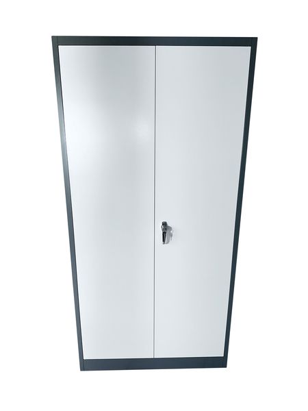 Steel Stationery Cupboard - Grey/White