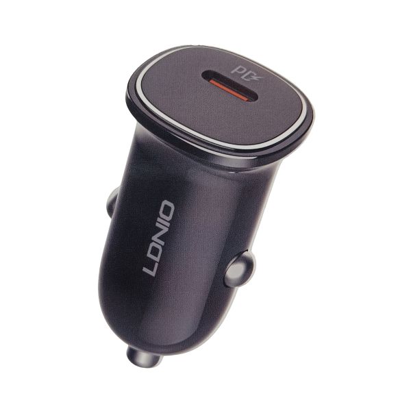 LDNIO C106 30W PD Car Charger - USB-C to C Fast Charge for iPhone &amp; Android