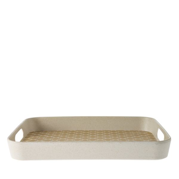 George &amp; Mason - Trellis Bamboo Fibre Tray 33 x 26cm