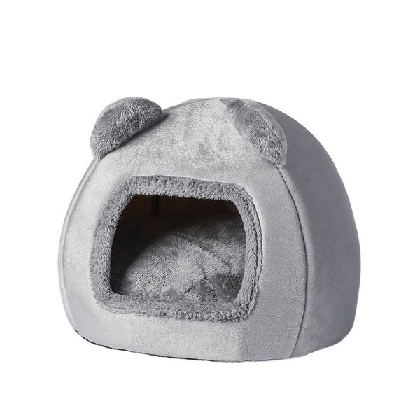 Cat Bed Soft Full-Surround Cat Cave House Washable Non-slip for Indoor