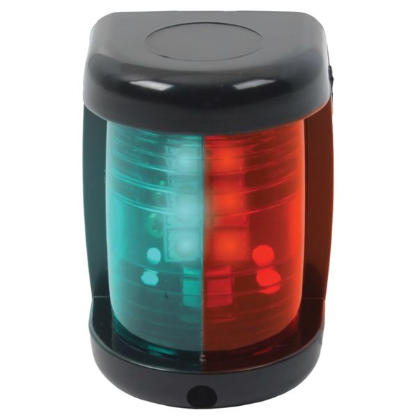 Red/Green LED Combination Light for Boats - Small (Black)