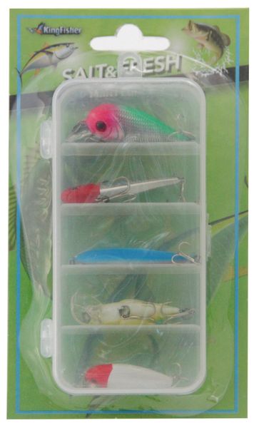 Hard 5 Piece Fishing Lure Set Large