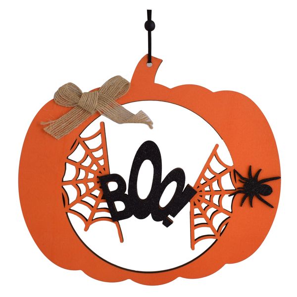 Pumpkin &amp; Spider Hanging Decoration