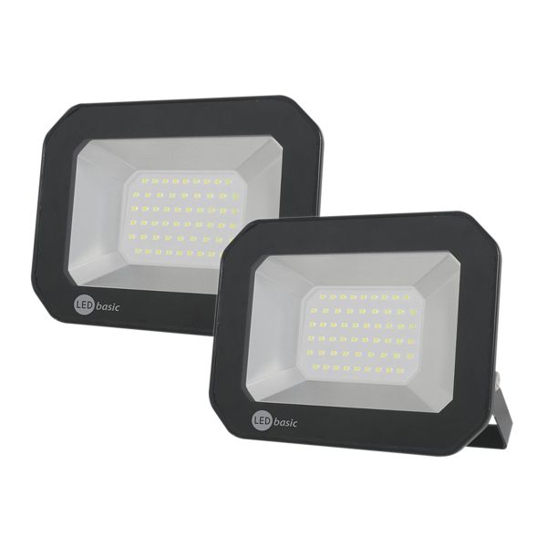 Aegis Lighting - 10 Watt Slim Line PVC LED Basic Flood Light (4 Pack)