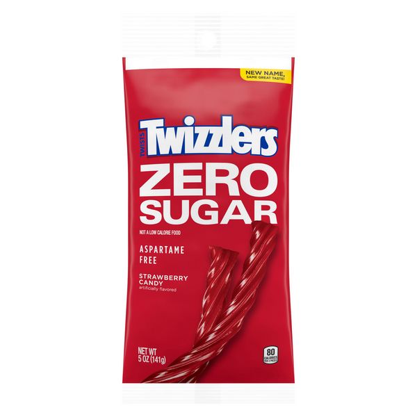 Twizzlers Zero Sugar Strawberry Twists Peg Bag - 141g