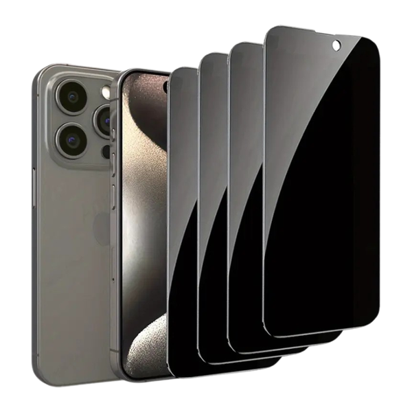 4-Pack Tempered Glass Privacy Screen Protector for iPhone 13 Pro Max