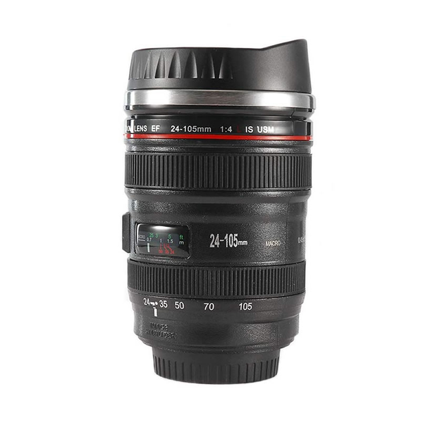 Double Insulated Thermostat Camera Lens Drinking Mug