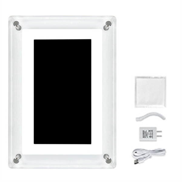 5 Inch Digital Photo Frame 1200Mah Ips Screen Us Plug