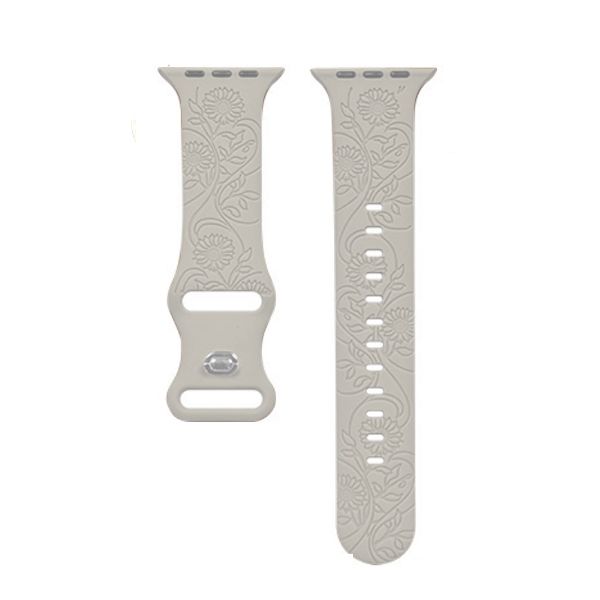 Engraved Butterfly Watch Bands Compatible with Apple Watch 38mm 40mm 41mm