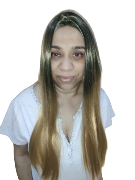 Stunning Ombre Long Straight Synthetic Wig