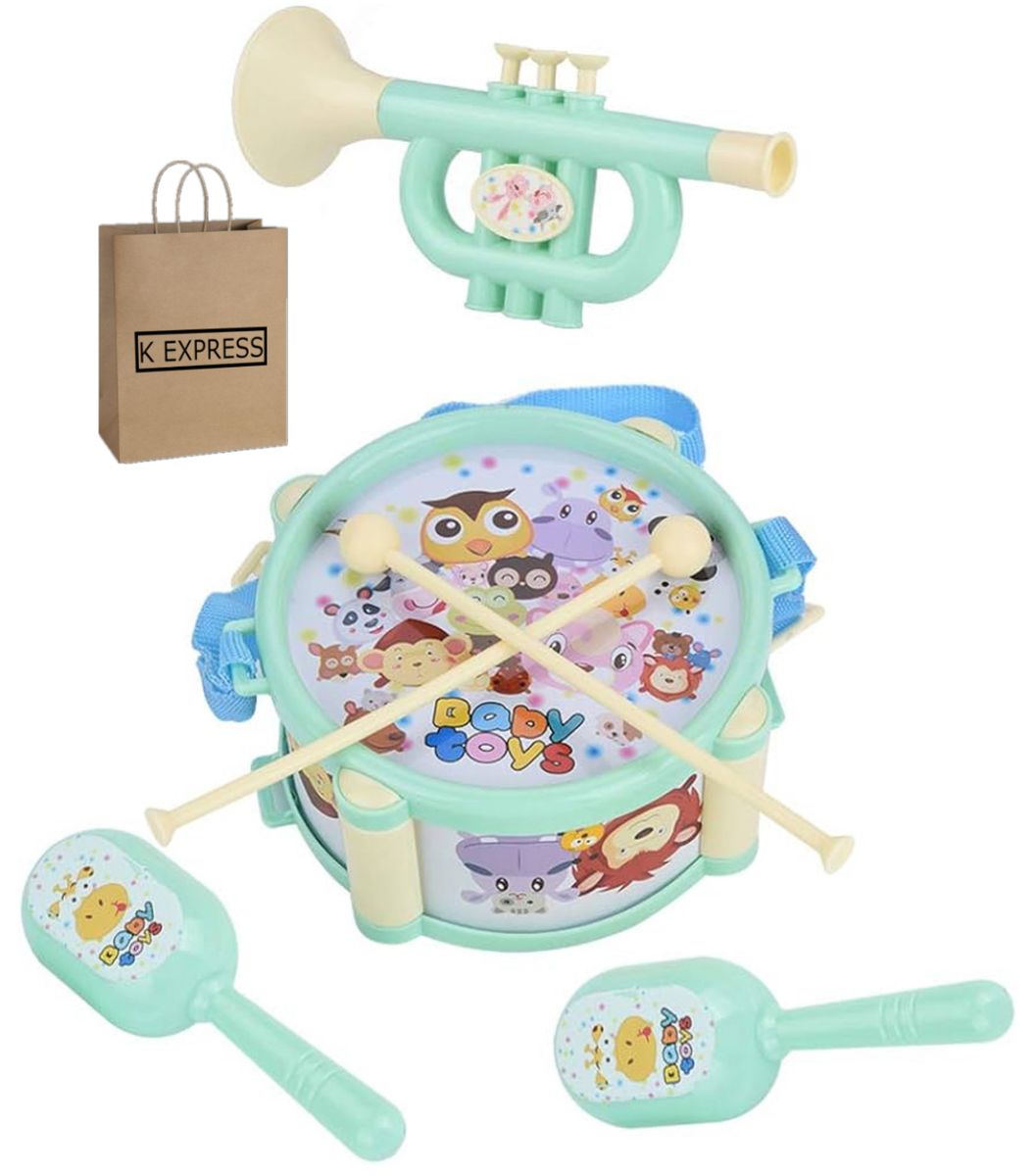 Mini Drum and Musical Instrument Set and K Express Gift Bag