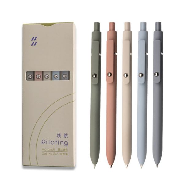 5 Pcs 0.5mm Gel Pens Quick Dry Black Ink Pens Fine Point Writing Pens