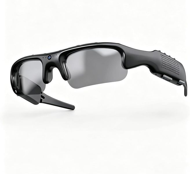 1080P WiFi Smart Camera Sunglasses - 12MP HD Action Eyewear (Grey)