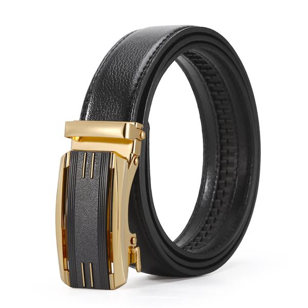 Premium Men Business Casual Belt Fashion Adjustable Length Automatic Buckle