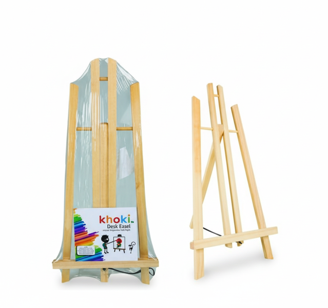 Khoki Wooden Easel Desk 24x50 cm for Art and Craft Activities