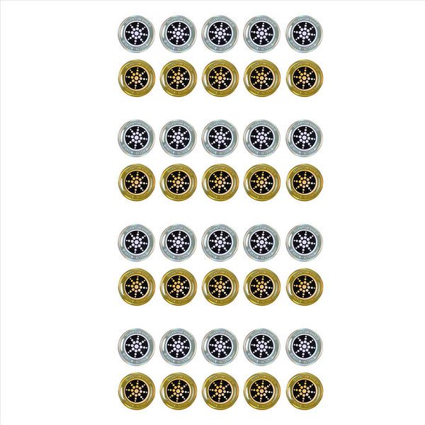 Bltunoed 40Pcs Electromagnetic Radiation Protection Stickers | Gold Silver