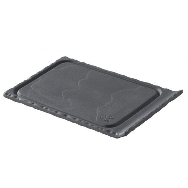 Revol Basalt 6 Pack Mini Rect Plate With Drip Ring - 11cm x 8cm