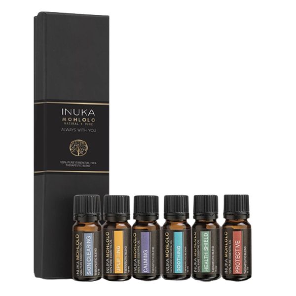 6 Piece Inuka Mohlolo 100% Pure Essential Oils Set