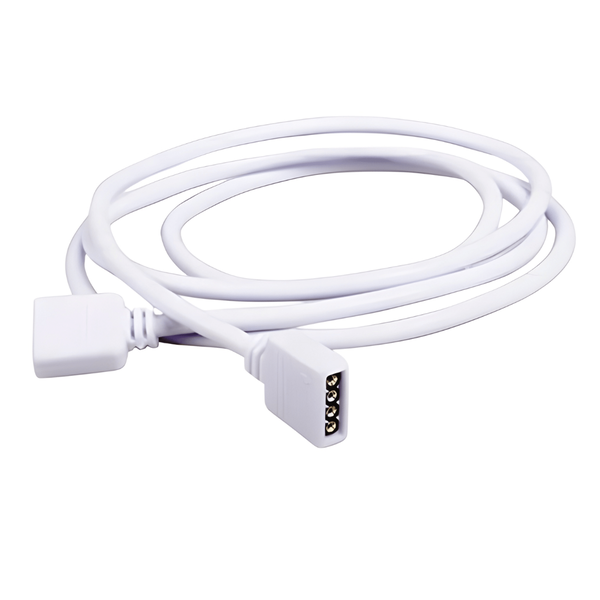 BMT 4-Pin RGB Female/Female LED Extension Cable 5m White