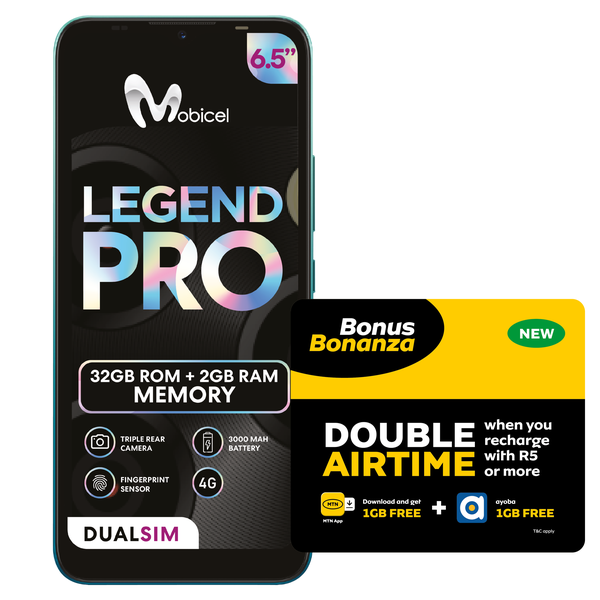 Mobicel Legend Pro 32GB LTE Dual Sim - Green(NL)