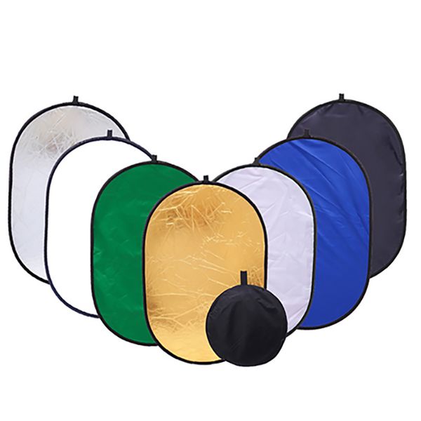 E-Photographic Professional 60cm X 90cm 7 in 1 Oval Reflector Kit - SN236