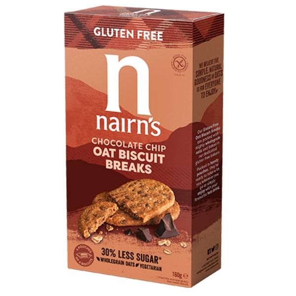 Nairns Gluten Free Chocolate Chip Biscuits - 160g