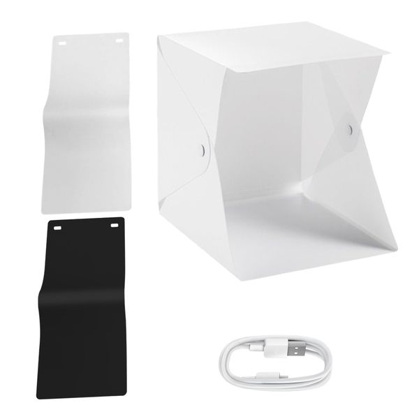 Craft Photography Studio LED Light Soft Box With 2 Background Cloth -40cm