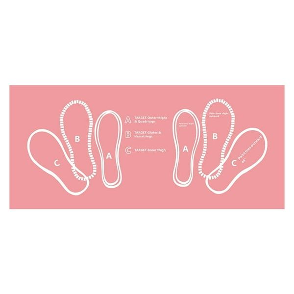 Squad Mat with Illustrated Squat Positions
