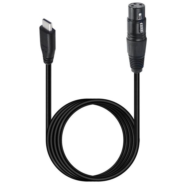 UGABUGA Type-C Male to XLR Female Microphone Phone Audio Adapter Cable (1m)