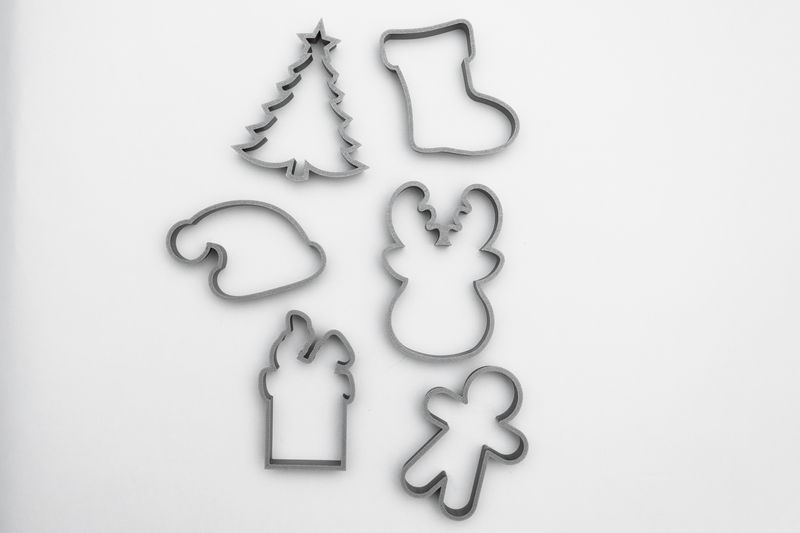 Christmas Cookie Cutter Set (6-Pack, Set 2 of 2)