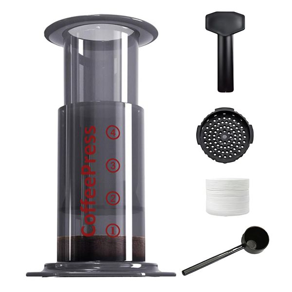 3-in-1 Portable Hand Press Coffee Machine - Travel Coffee Maker Pressure