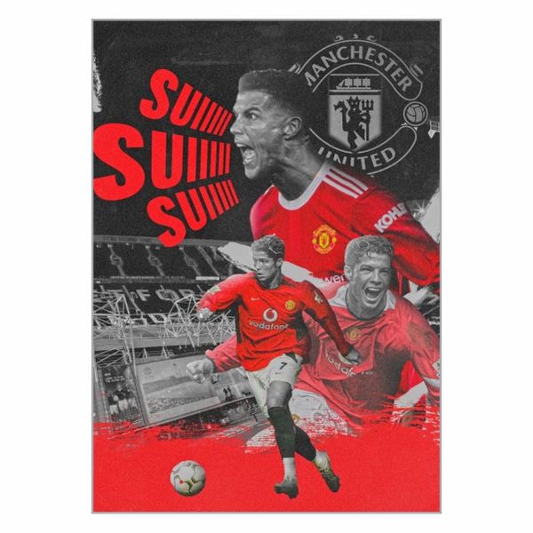 Ronaldo Man United Collage Poster - A1