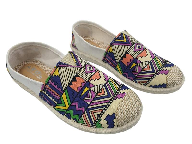 Mutli Coloured Slip On Pumps