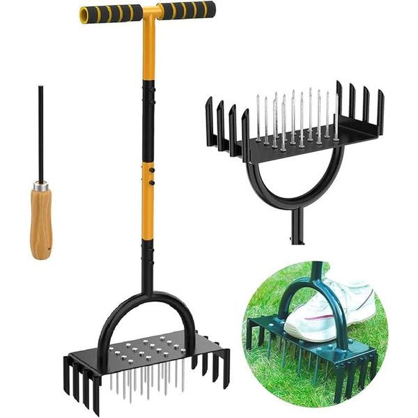Manual Lawn Aerator Tool
