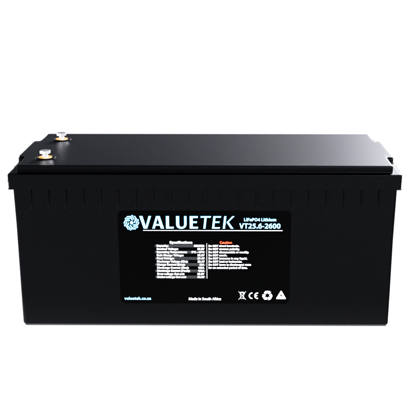 25.6V 100A 2.6KW Lithium (LiFePO4) Battery