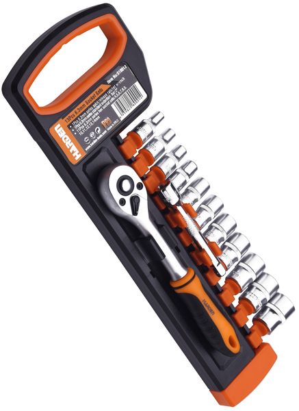 13 Pieces 1/4" Sockets Set