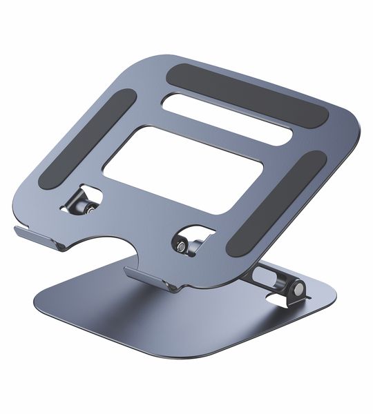 TROO HOLD Series Anti-Slip Foldable Laptop &amp; Tablet Aluminium Stand - Grey