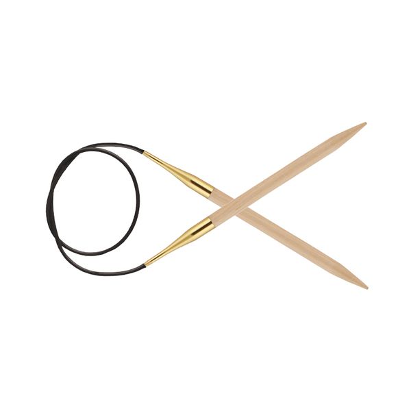 KnitPro Basix Beech Wood Fixed Circular Needles - 60 cm | 4.0 mm