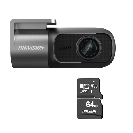 Hikvision Dashcam D1 Pro Full HD 1440P camera built in Wifi + 64GB SD card Image