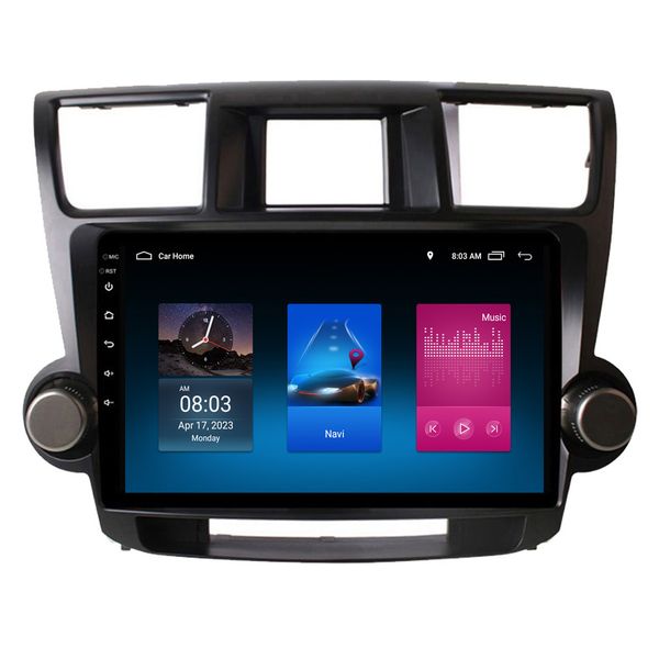 2+32G Car Radio GPS Stereo CarPlay Android for Highlander 2 XU40 2007 -2013