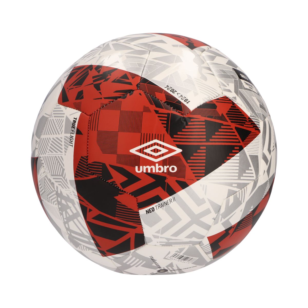 Neo Trainer II Soccer Ball - White/Fire Whirl/Black/Silver/Gold